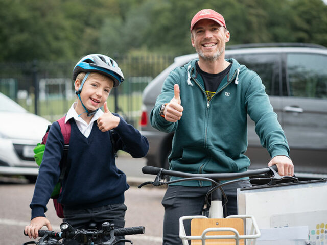 Parents and Carers cycling to Highgate School